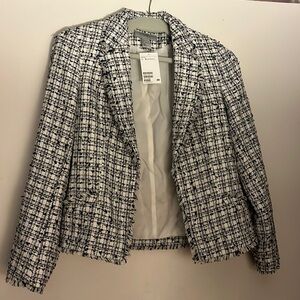 H&M black & white blazer